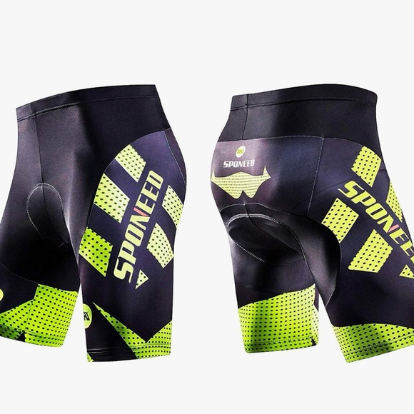 Sponeed Men's Cycling Padded Bicycle Shorts - Picture 2 of 9